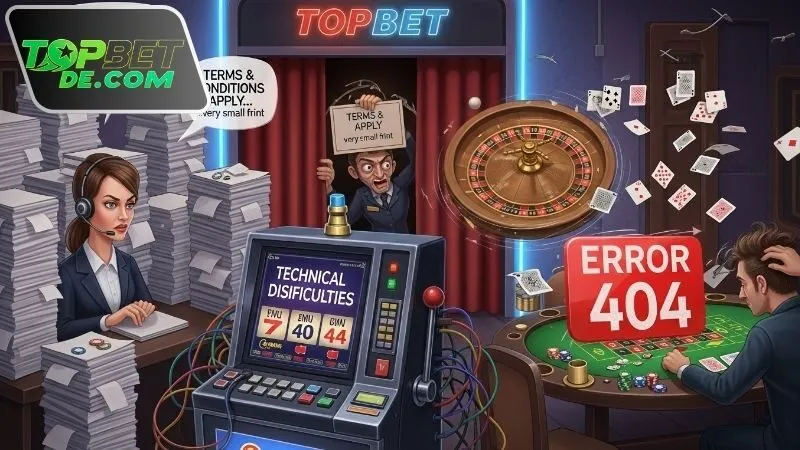 Tổng hợp lỗi Topbet trong giao dịch